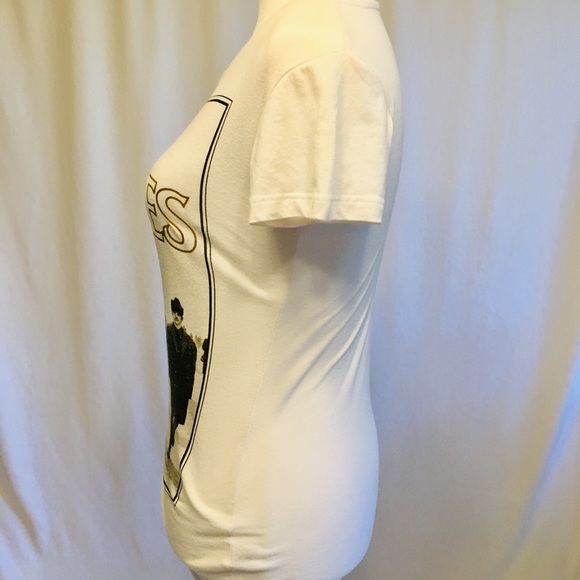 Beatles Tee Shirt !!! White with Gold & Black !!! - Picture 3 of 6